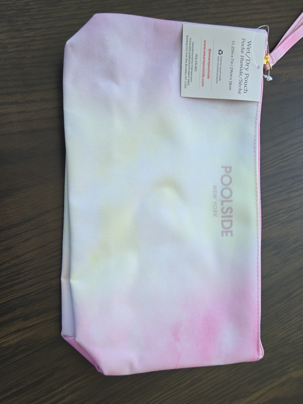 Women's Pink Tie-Dye Pouch